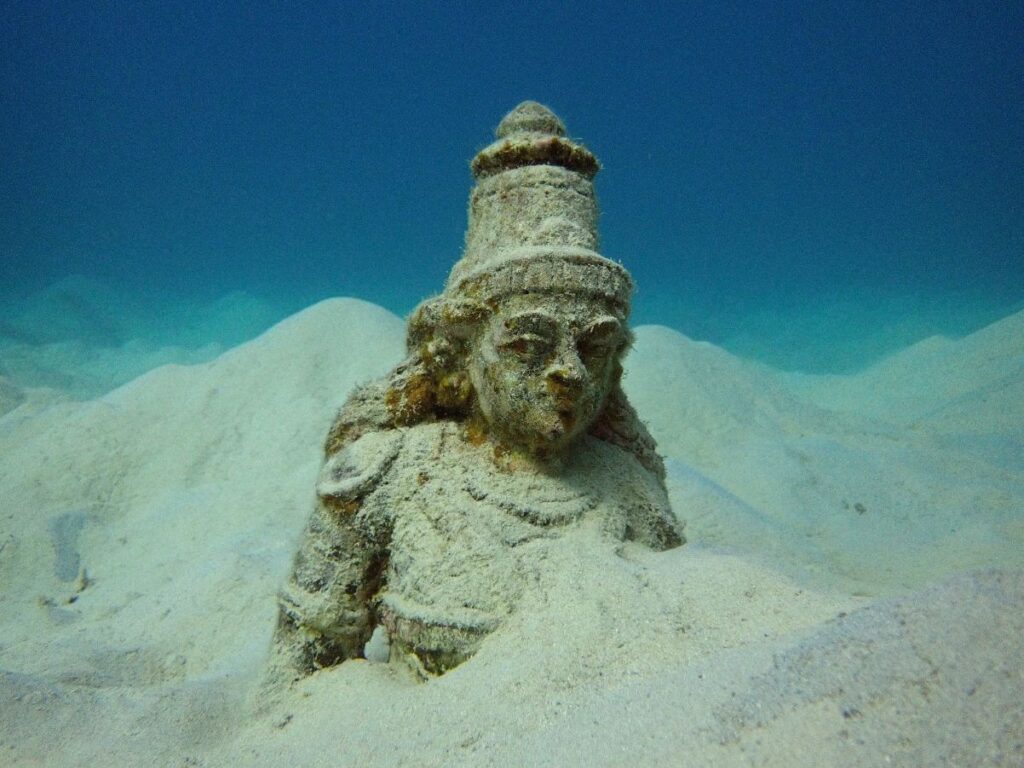 Underwater Scuba Diving Photography Hindu Goddess Mauritius